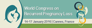 The World Congress on Recurrent Pregnancy Loss (WCRPL 2016) will be held in Cannes France, on 14-17 January 2016